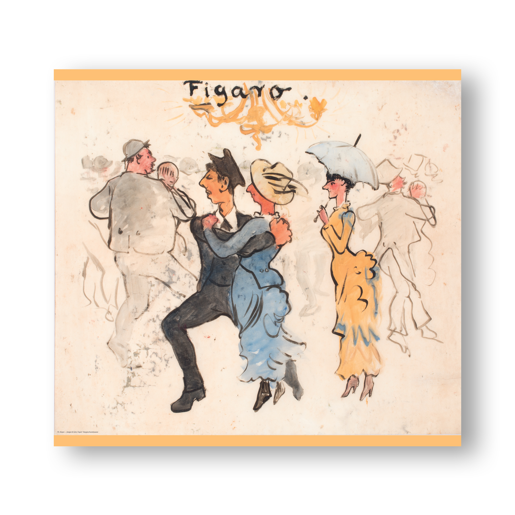 koncept Had podning Plakat. Krøyers festtegninger. Figaro | Køb i webshop | Skagens Kunstmuseer
