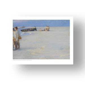 mode Metode nationalsang Køleskabsmagnet. Fiskere på Nordstranden en sommeraften | Køb i webshop |  Skagens Kunstmuseer