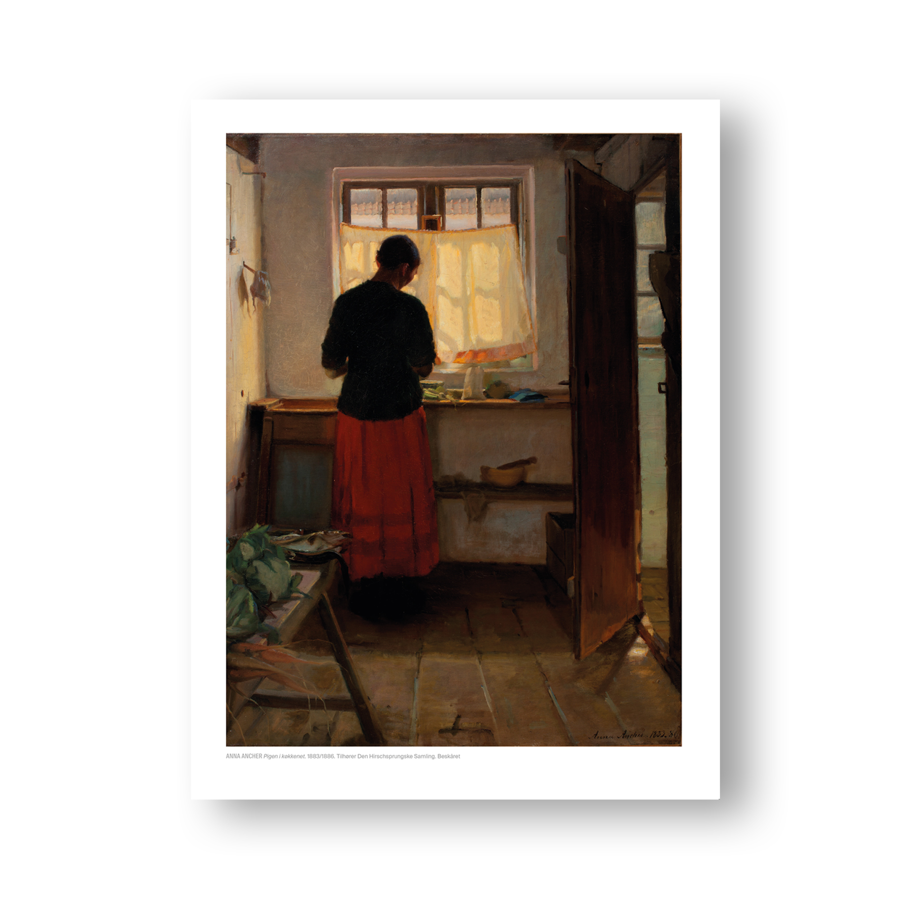 Pigen i køkkenet. | Køb i webshop Kunstmuseer
